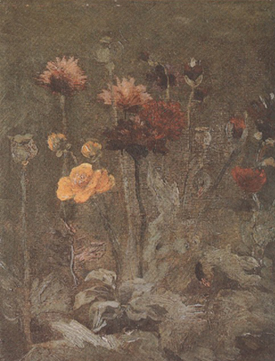 Vincent Van Gogh Still life with Scabiosa and Ranunculus (nn04)